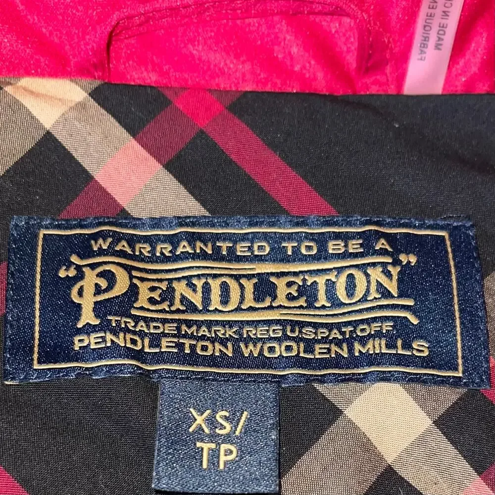 Pendleton Jacket Faux Leather Equestrian - Picture 11 of 13
